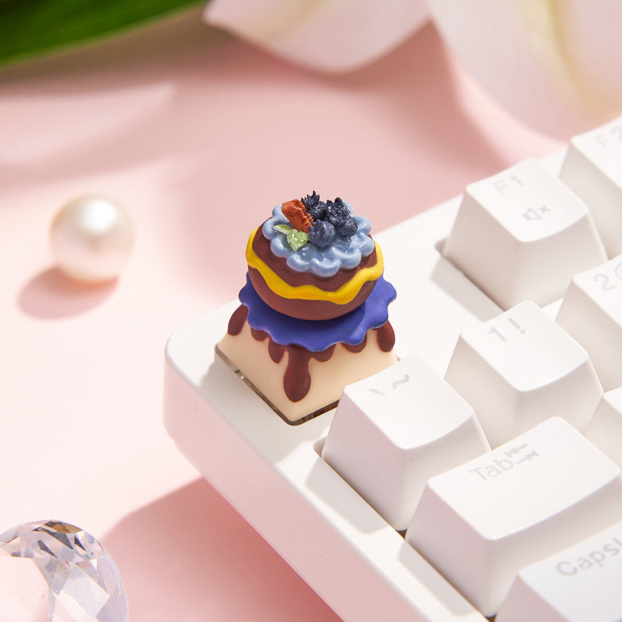 1. Esckeycap’s Blueberry Donut Custom Keycap